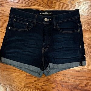 Express Women's Deep Indigo Jean Shorts